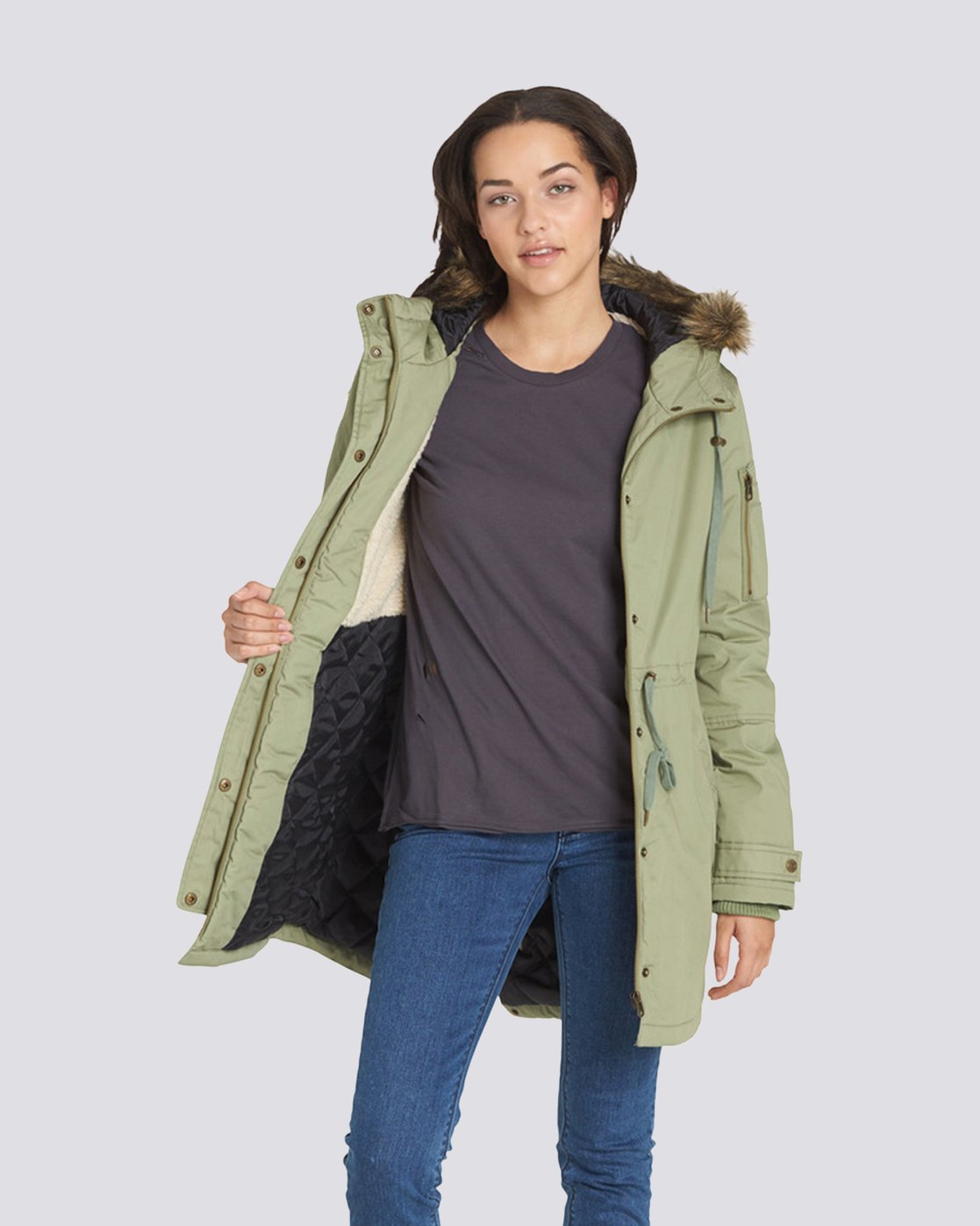 element curious twill jacket