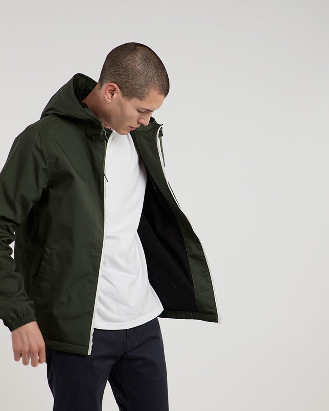 1 Alder - Hooded Jacket Green L1JKB5ELF8 Element