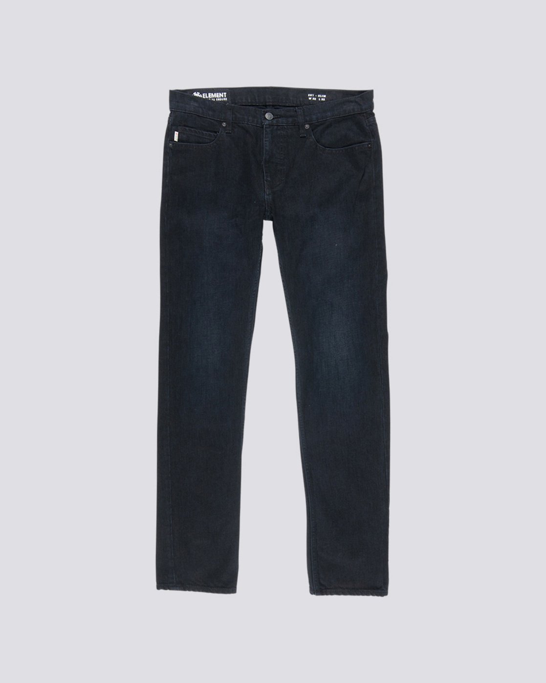 0 E01 - Slim Fit Jeans for Men Black L1PNA1ELF8 Element