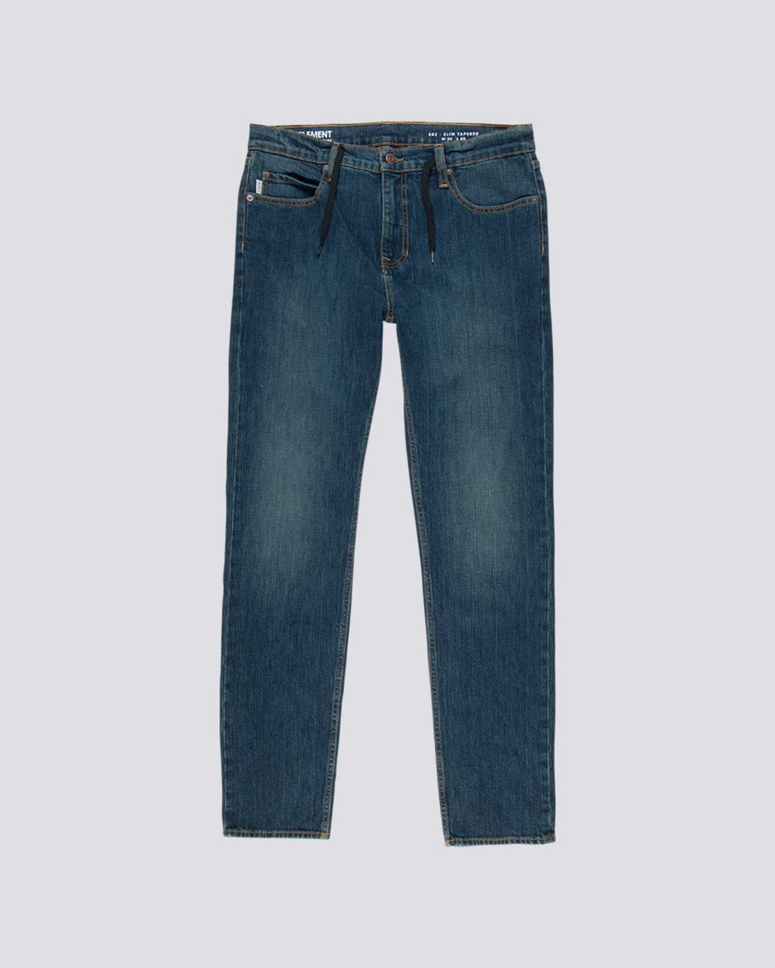 0 E02 - Slim Straight Fit Jeans for Men Blue L1PNA2ELF8 Element