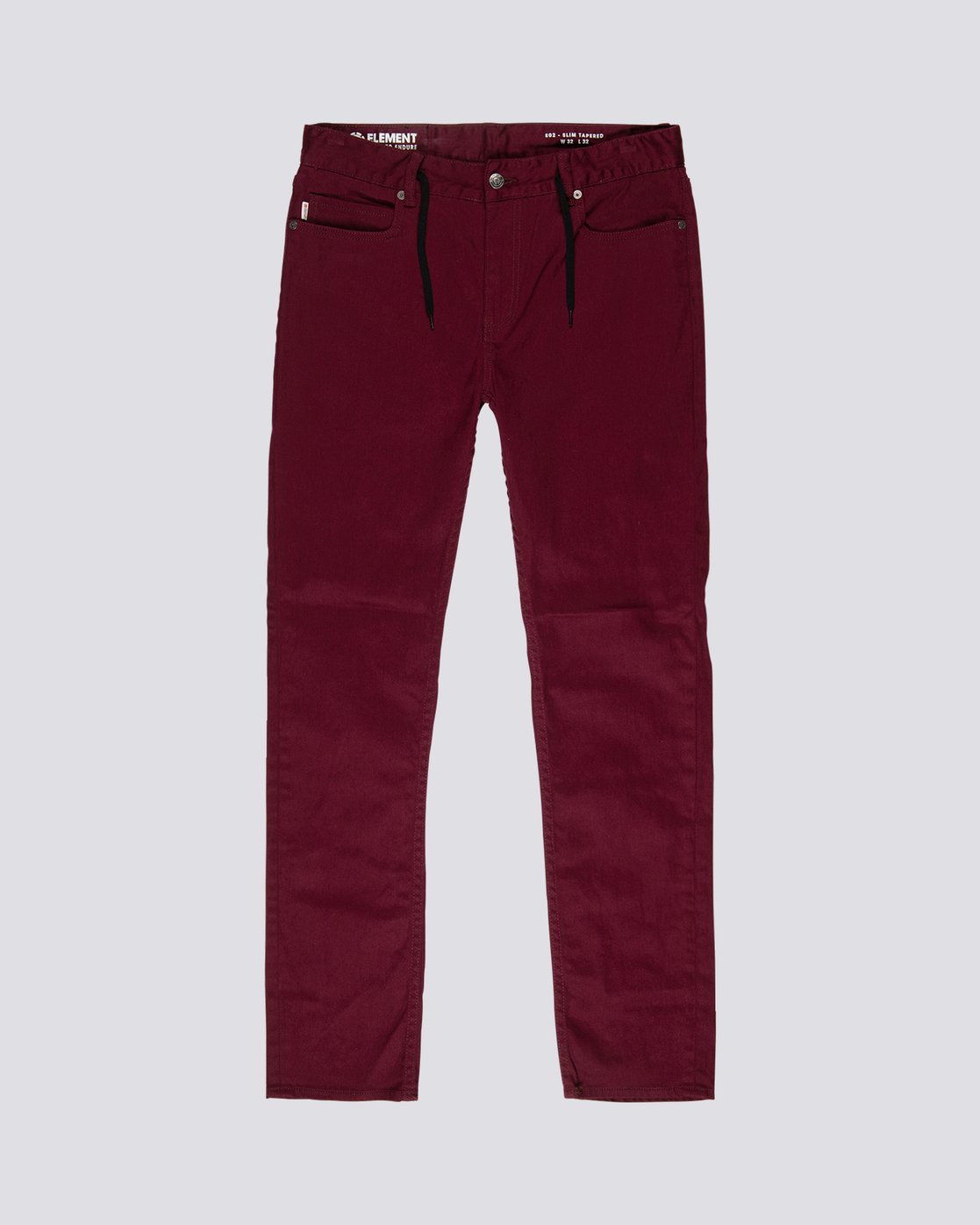 0 E02 Color - Slim Straight Fit Jeans for Men Red L1PNA6ELF8 Element