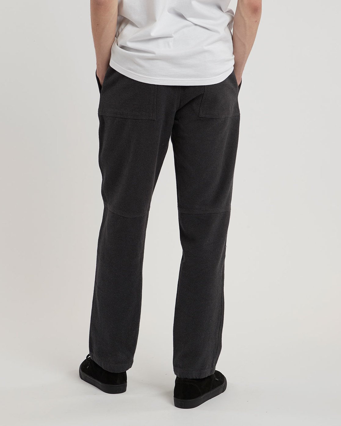 2 Pull Up Flannel Pant - trousers for Men Black L1PTA9ELF8 Element