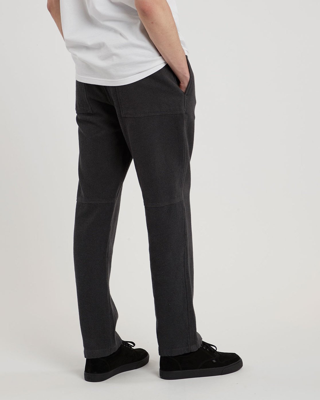 3 Pull Up Flannel Pant - trousers for Men Black L1PTA9ELF8 Element