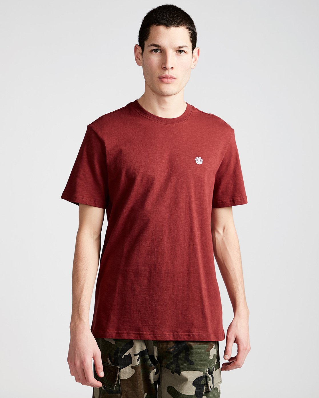 0 Crail - Short Sleeve T-Shirt for Men Red L1SSE5ELF8 Element