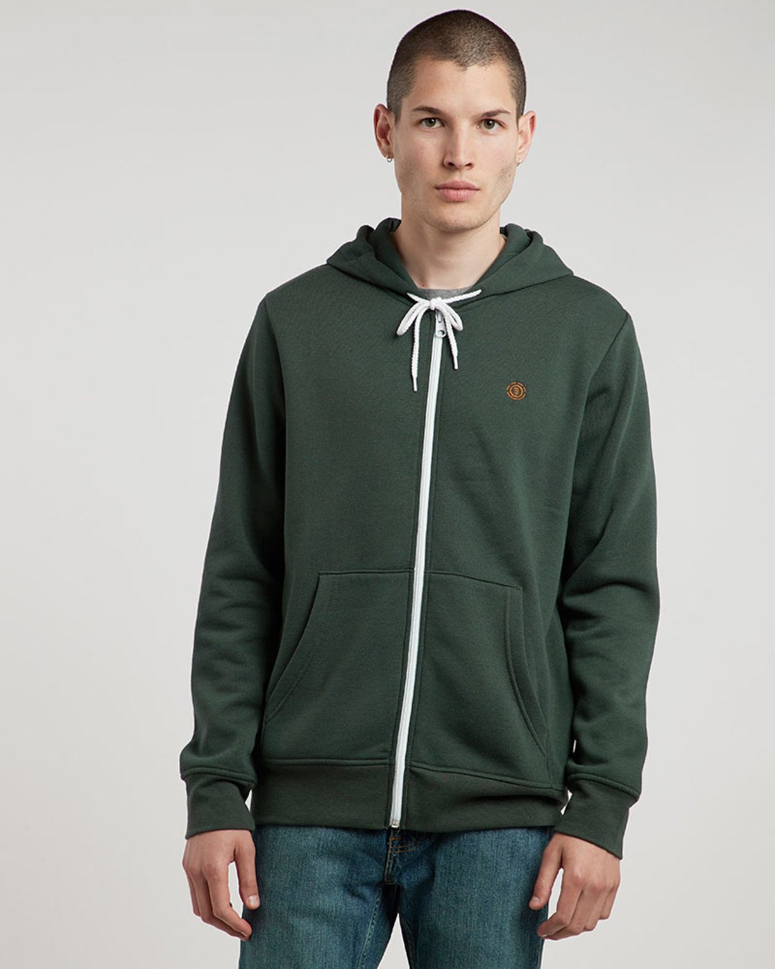 0 Cornell Classic - Zip-Up Hoodie for Men Green L1ZHA1ELF8 Element