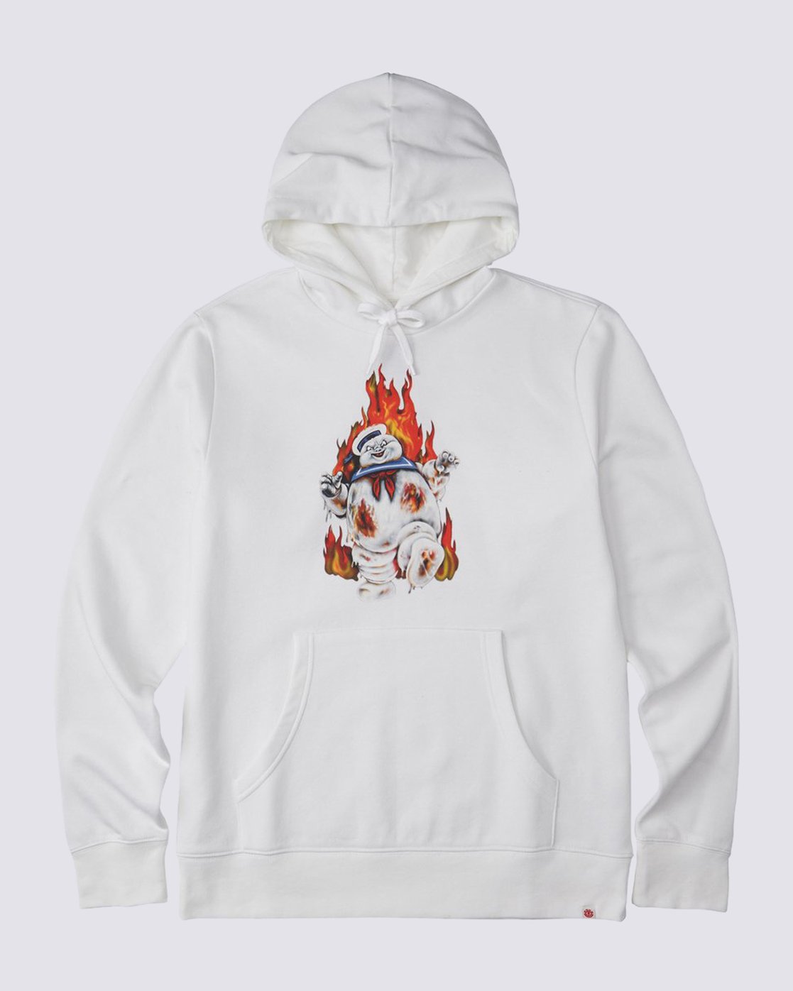 element white hoodie