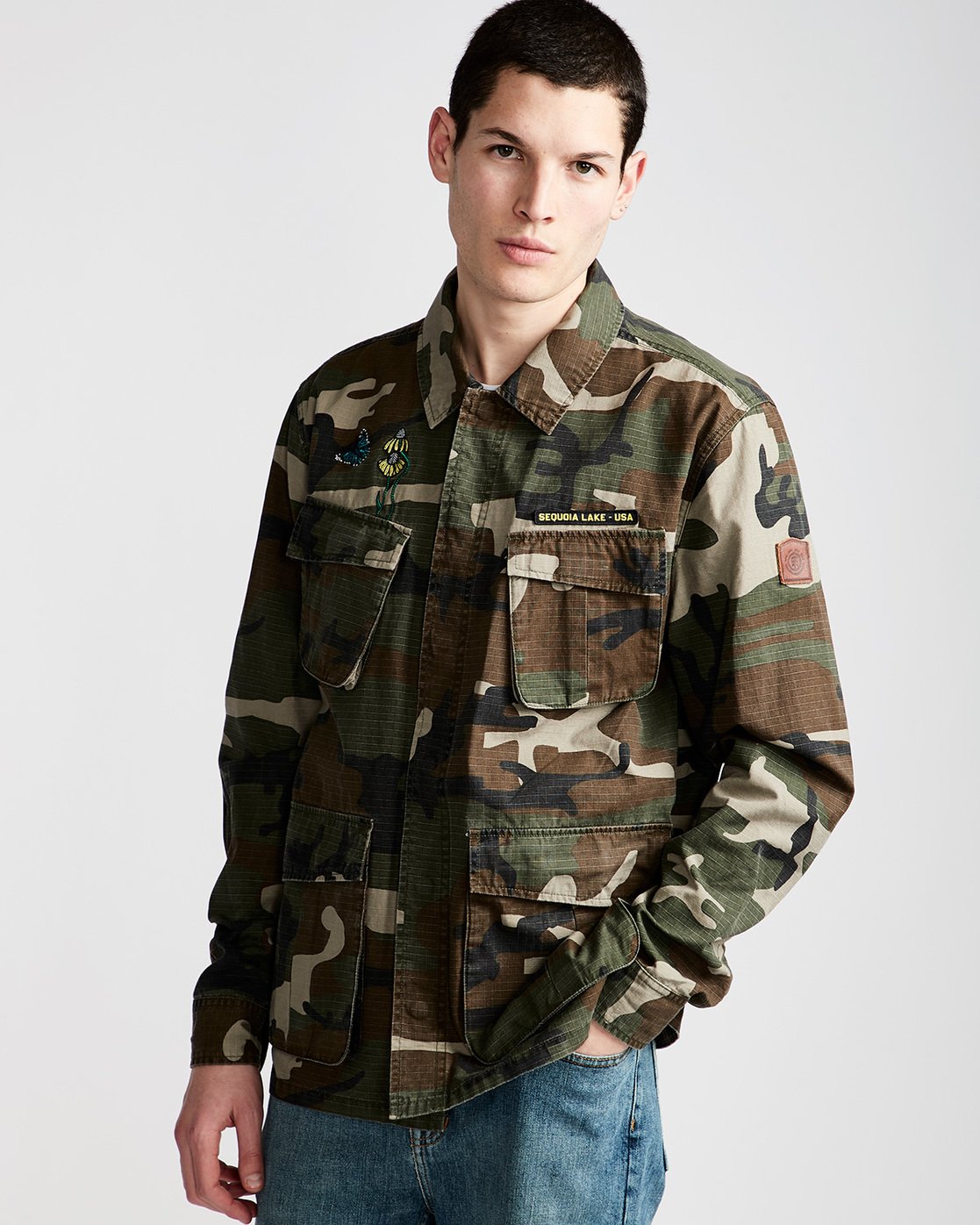 Kershnar Shirt Jkt Jacket for Men SHIRT JACKET CAMOUFLAGE CAMO