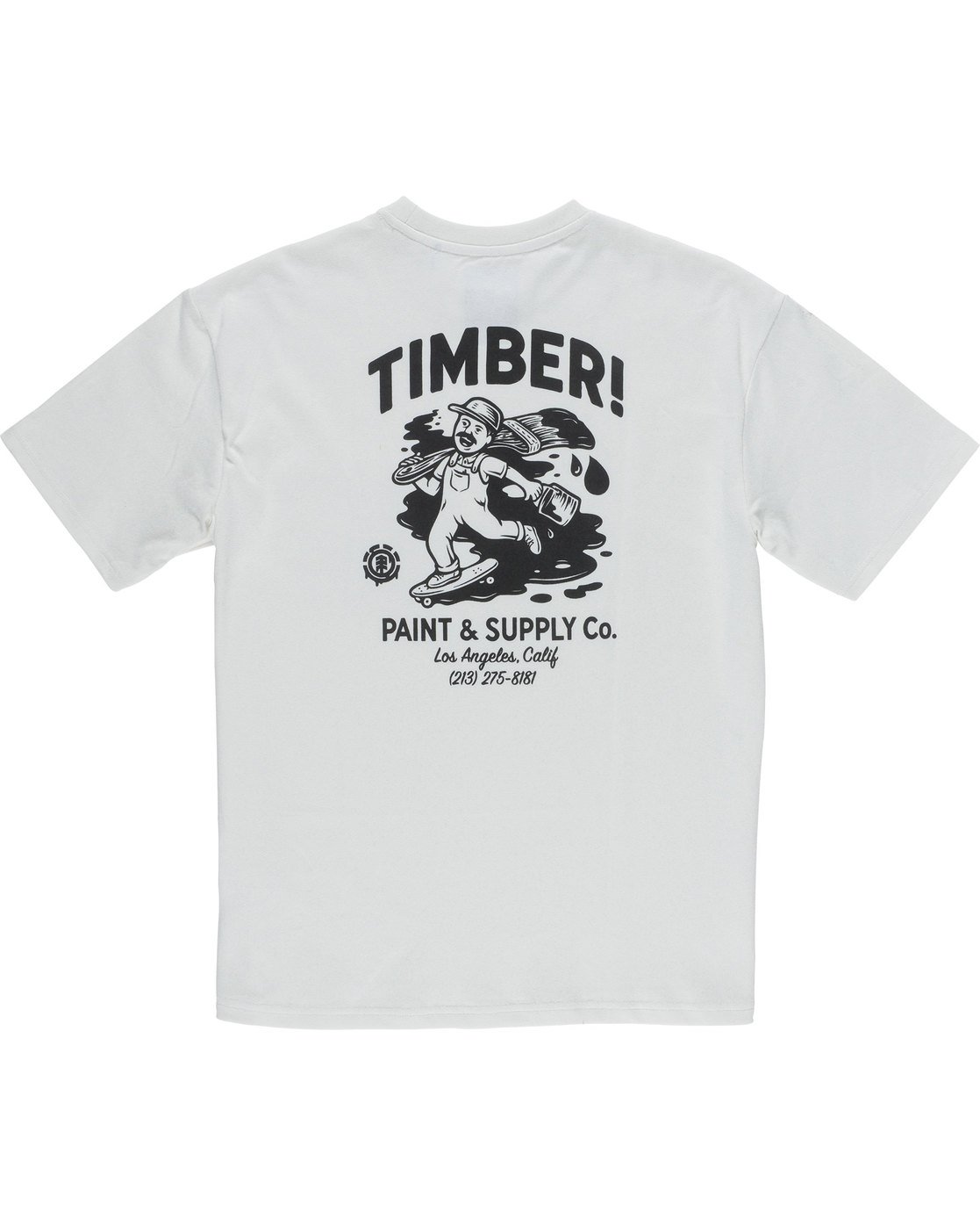 7 Timber Heavy Ss Tee - Knit for Men White N1KTC5ELP9 Element