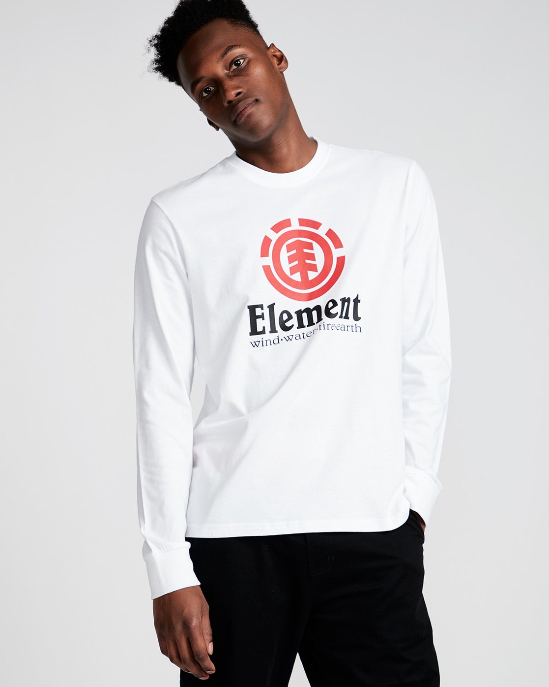 0 Vertical Ls - Tee Shirt for Men White N1LSB1ELP9 Element