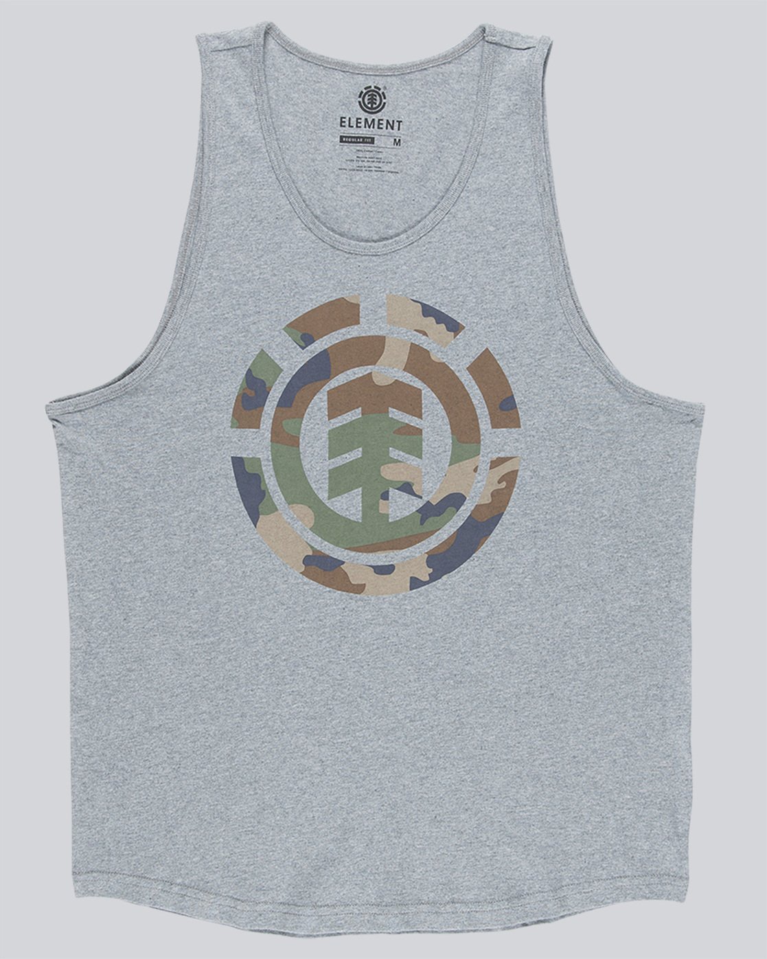 3 Foundation Icon Tank - Tee Shirt for Men Gray N1SGA1ELP9 Element