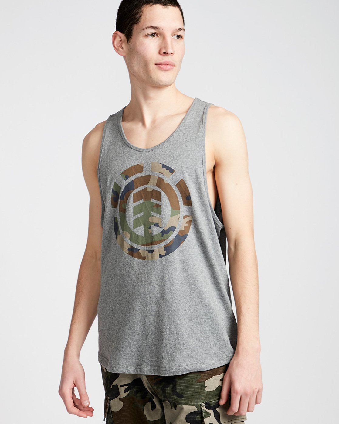 0 Foundation Icon Tank - Tee Shirt for Men Gray N1SGA1ELP9 Element