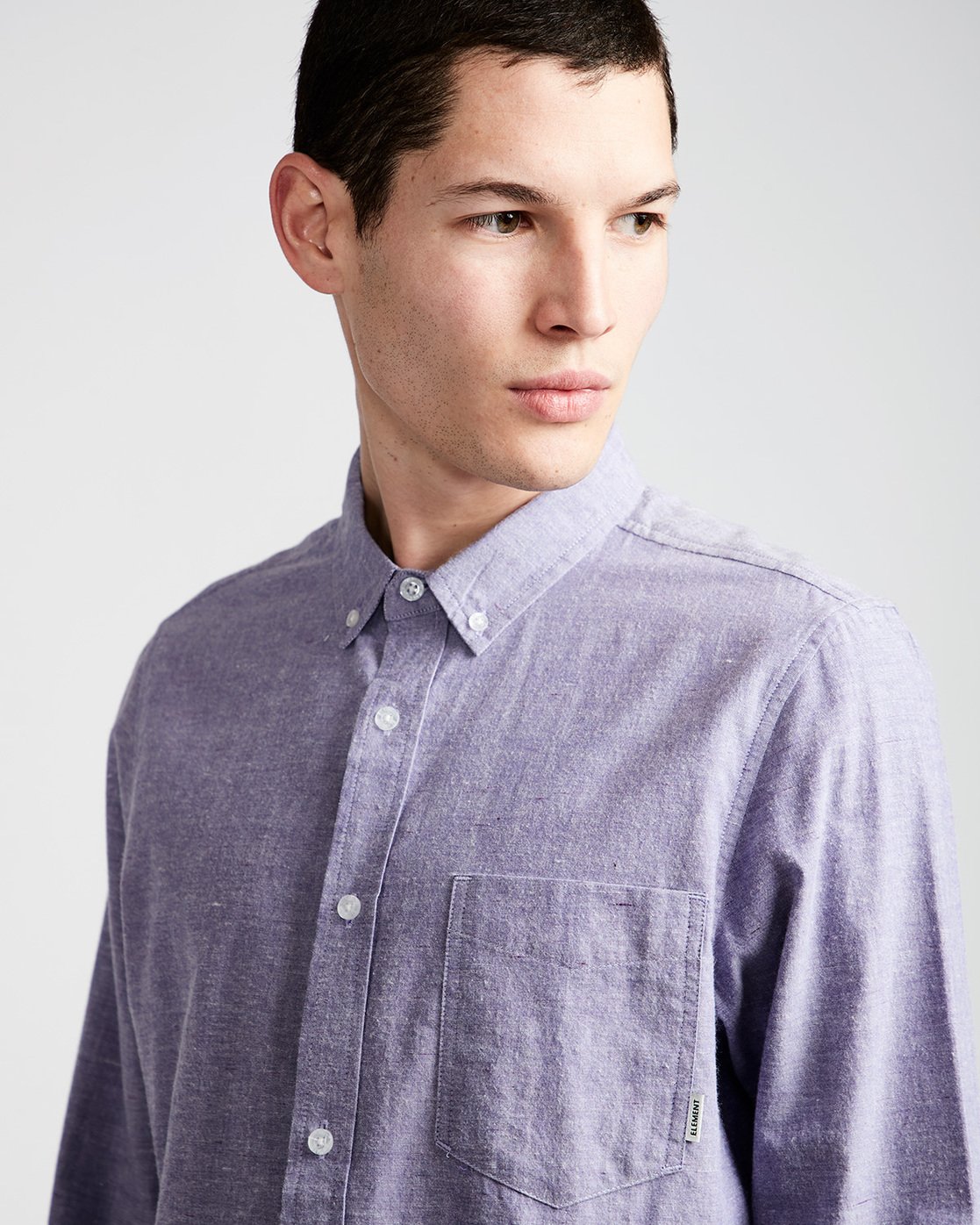 1 Greene Neps Ls - Shirt for Men Purple N1SHA9ELP9 Element