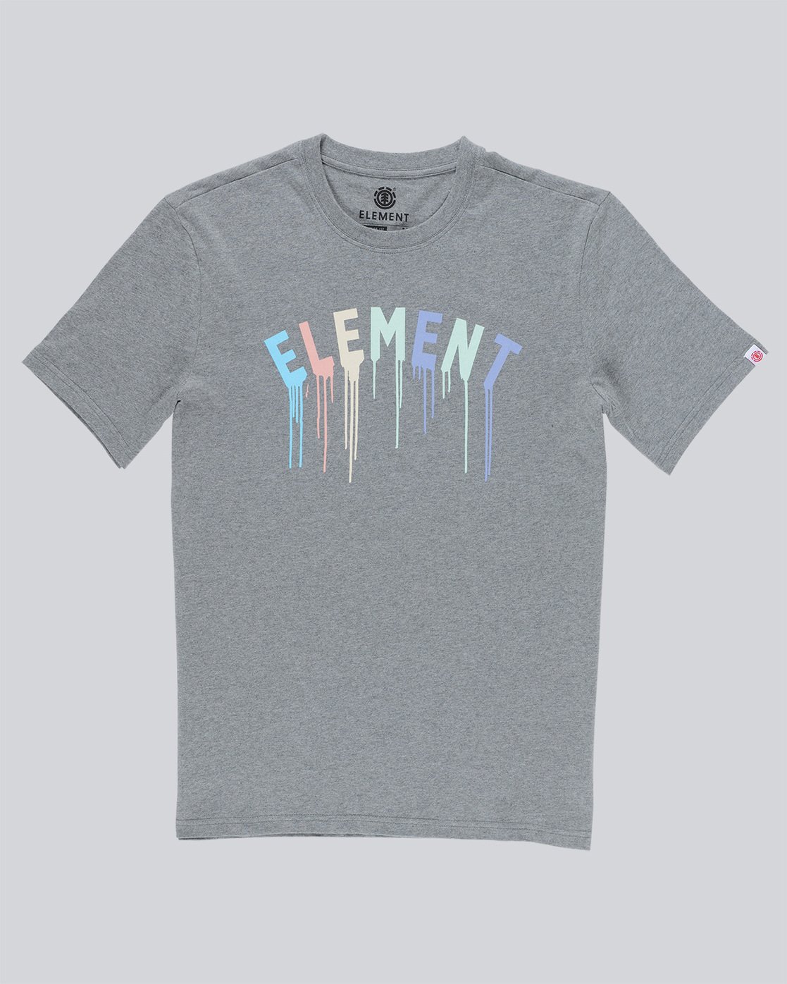 3 Stencil Ss - Tee Shirt for Men Gray N1SSE6ELP9 Element