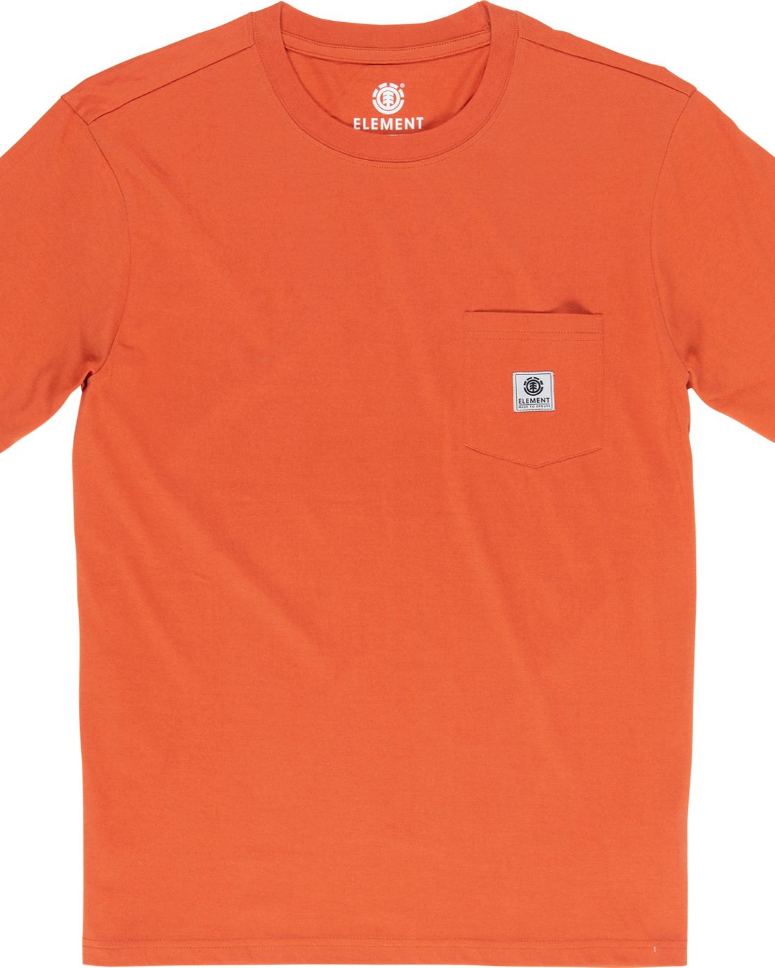 1 Basic Pocket Label - Short Sleeve T-Shirt for Men Orange N1SSG3ELP9 Element