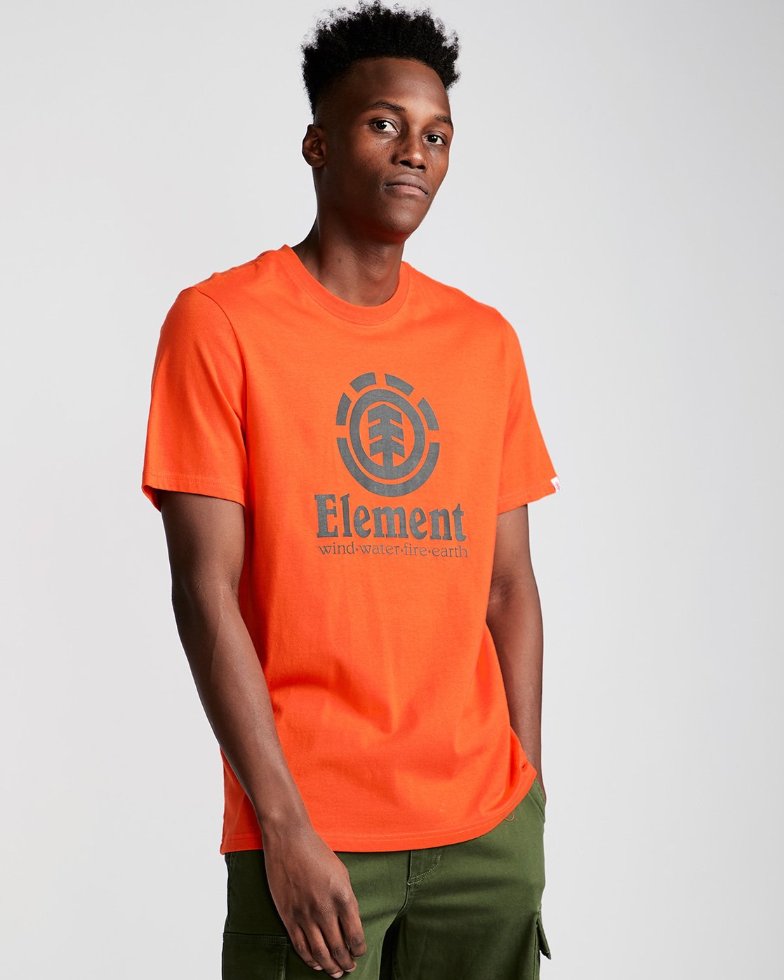 0 Vertical - Short Sleeve T-Shirt for Men Red N1SSG4ELP9 Element