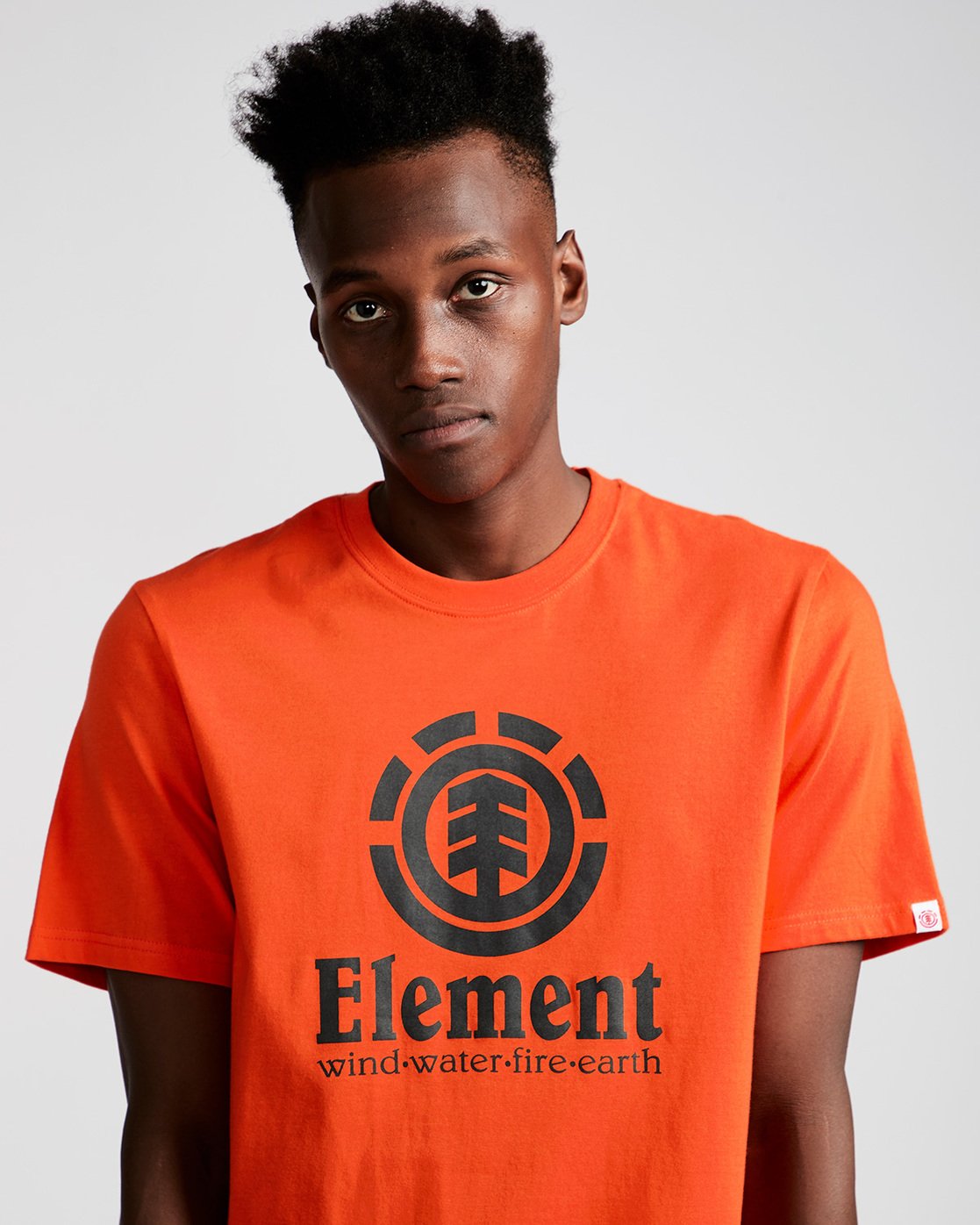 1 Vertical - Short Sleeve T-Shirt for Men Red N1SSG4ELP9 Element