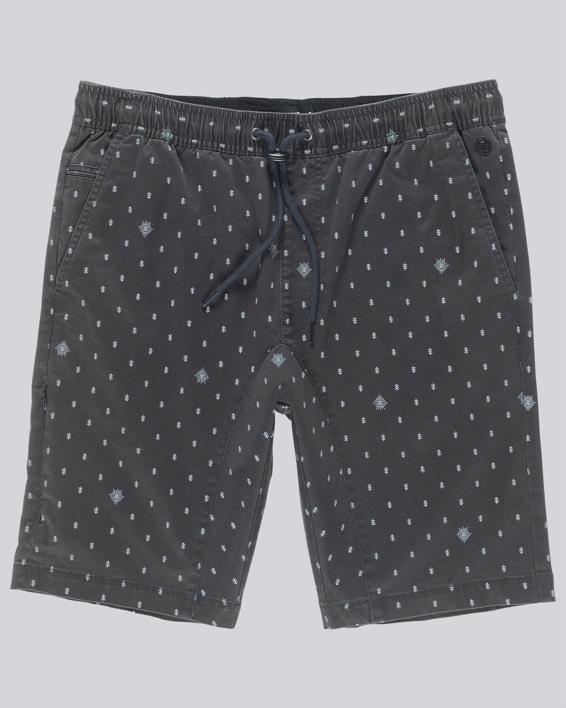 0 Altona Print Wk - Walkshort for Men Black N1WKA5ELP9 Element