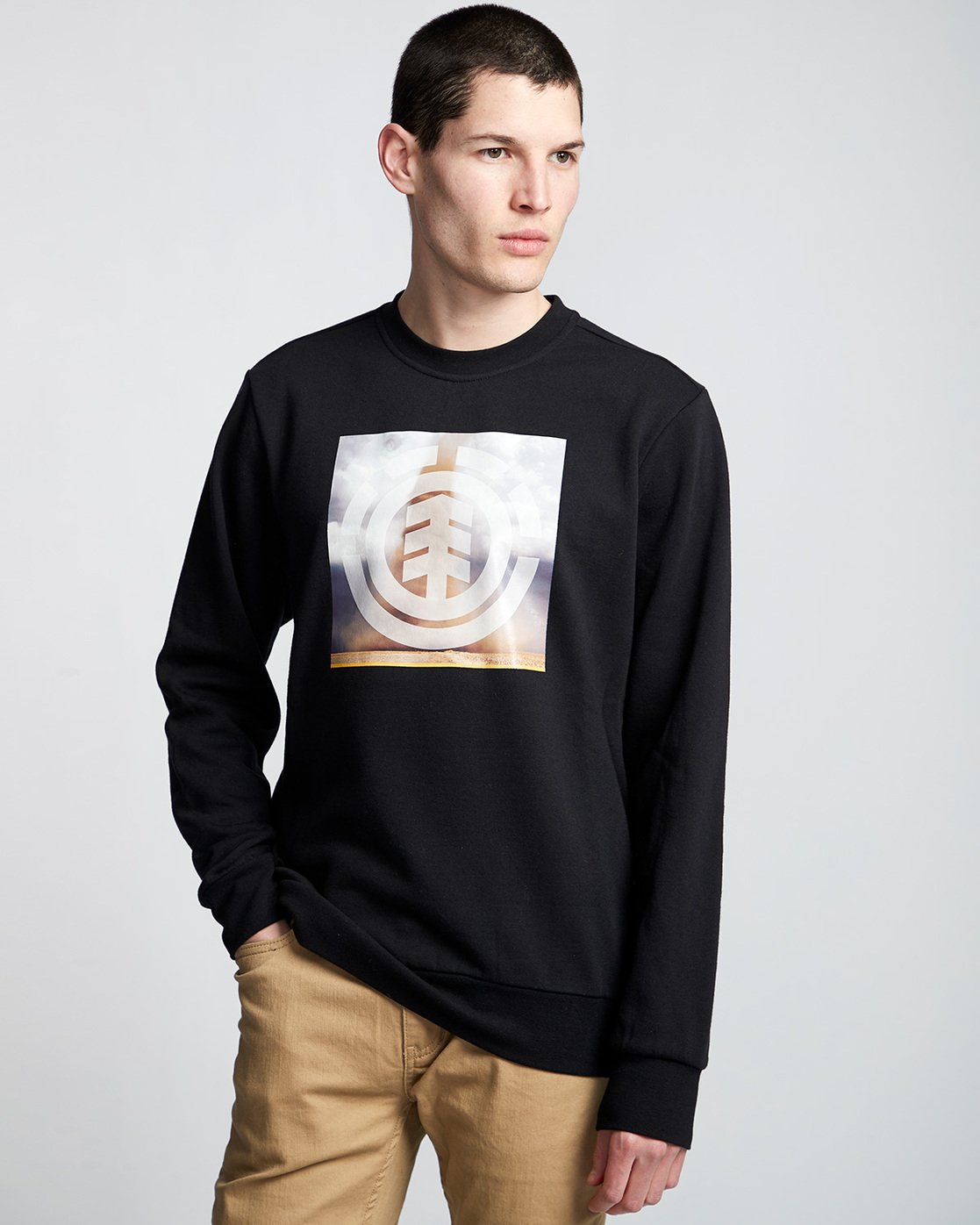 0 Combust Icon - Sweatshirt Black Q1CRB3ELF9 Element