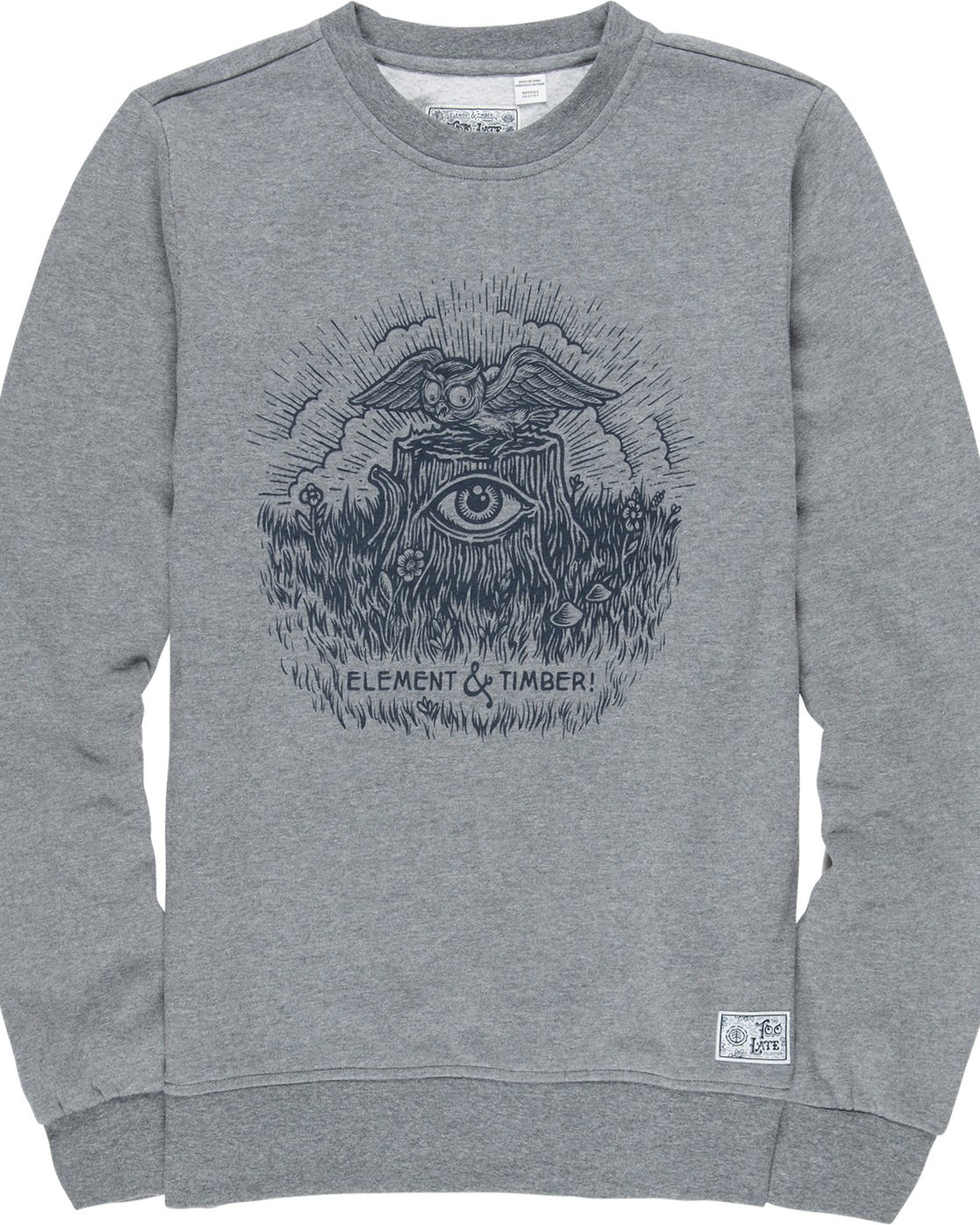 4 Too Late Stump - Sweatshirt Gray Q1CRB4ELF9 Element