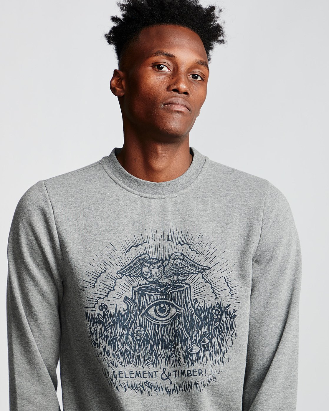 1 Too Late Stump - Sweatshirt Gray Q1CRB4ELF9 Element