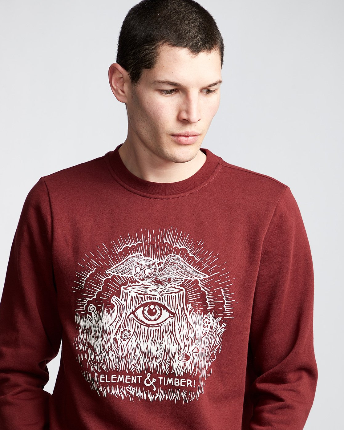 1 Too Late Stump - Sweatshirt Red Q1CRB4ELF9 Element