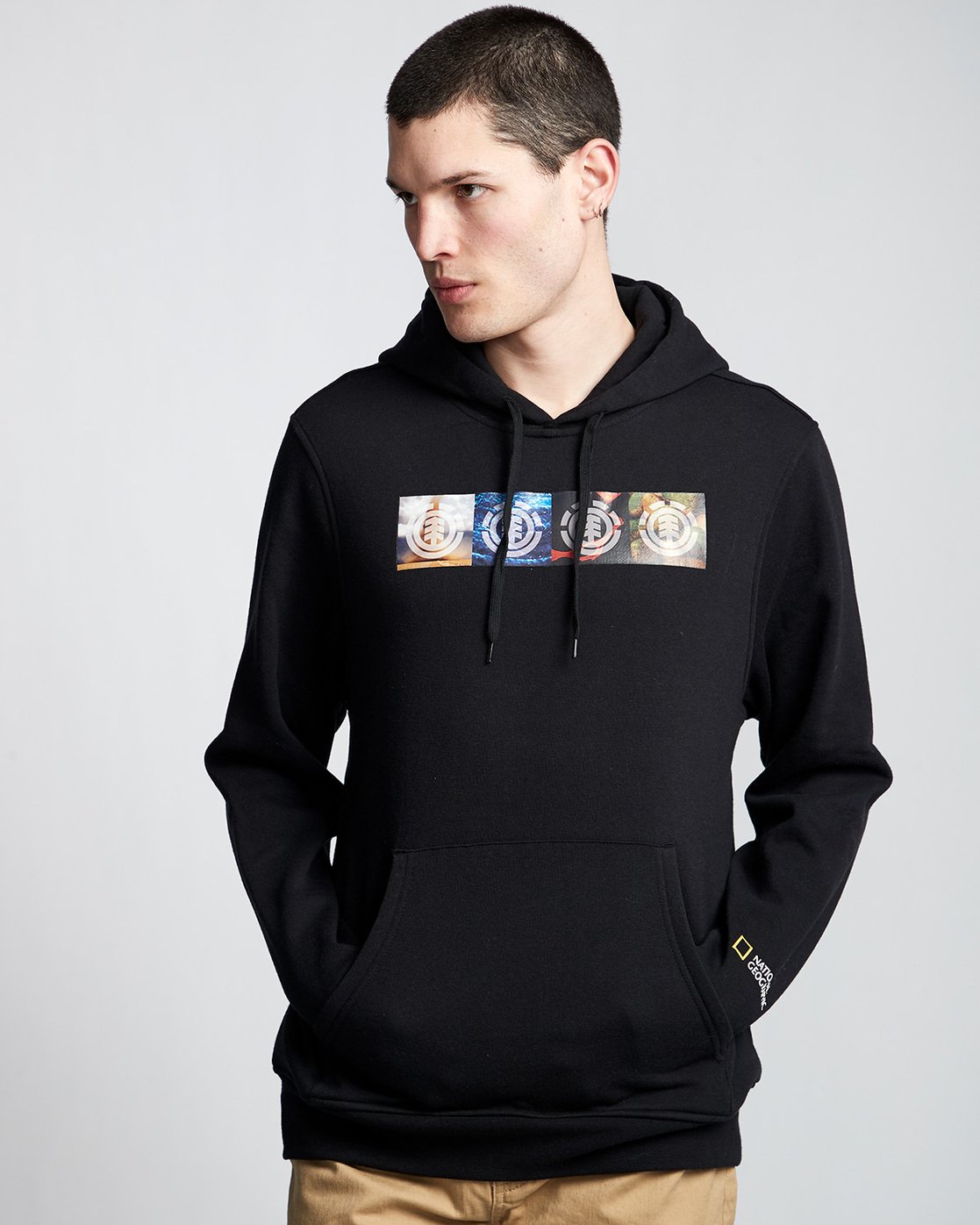 0 Horizontal Seasons - Hoodie Black Q1HOC1ELF9 Element