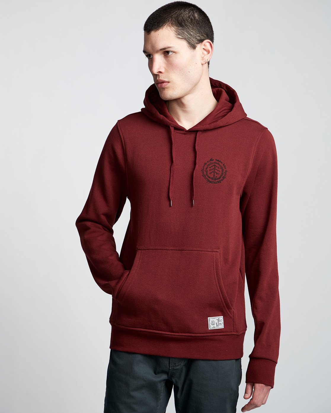 0 Too Late Logo - Hoodie Red Q1HOC3ELF9 Element