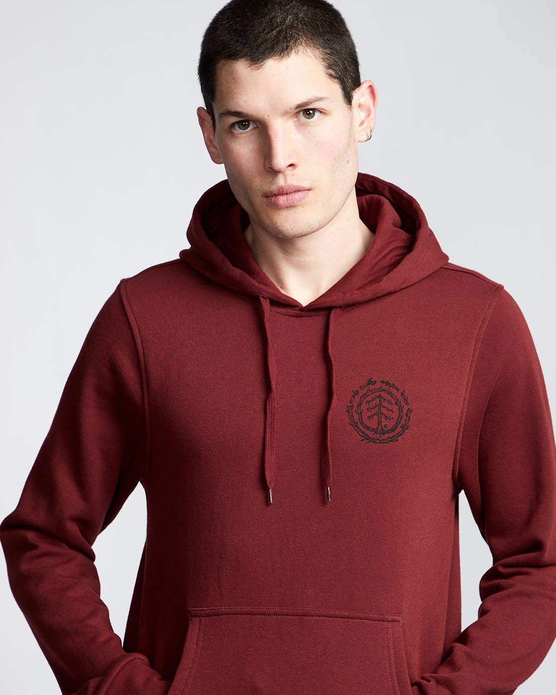 1 Too Late Logo - Hoodie Red Q1HOC3ELF9 Element