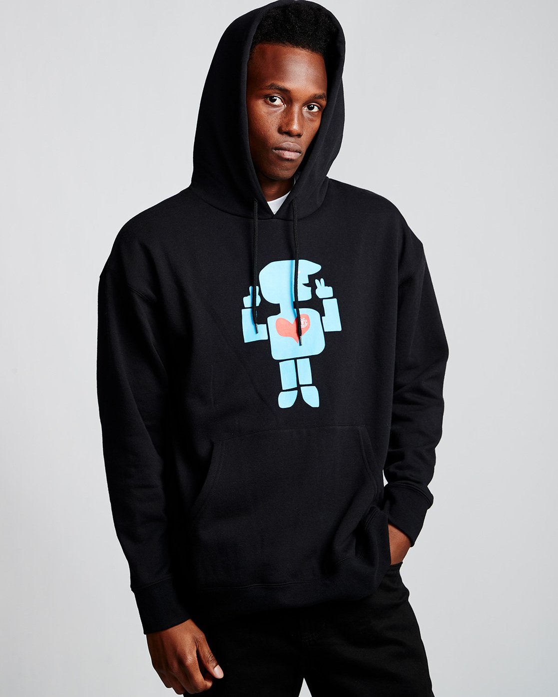 0 Barley - Hoodie Black Q1HOC6ELF9 Element