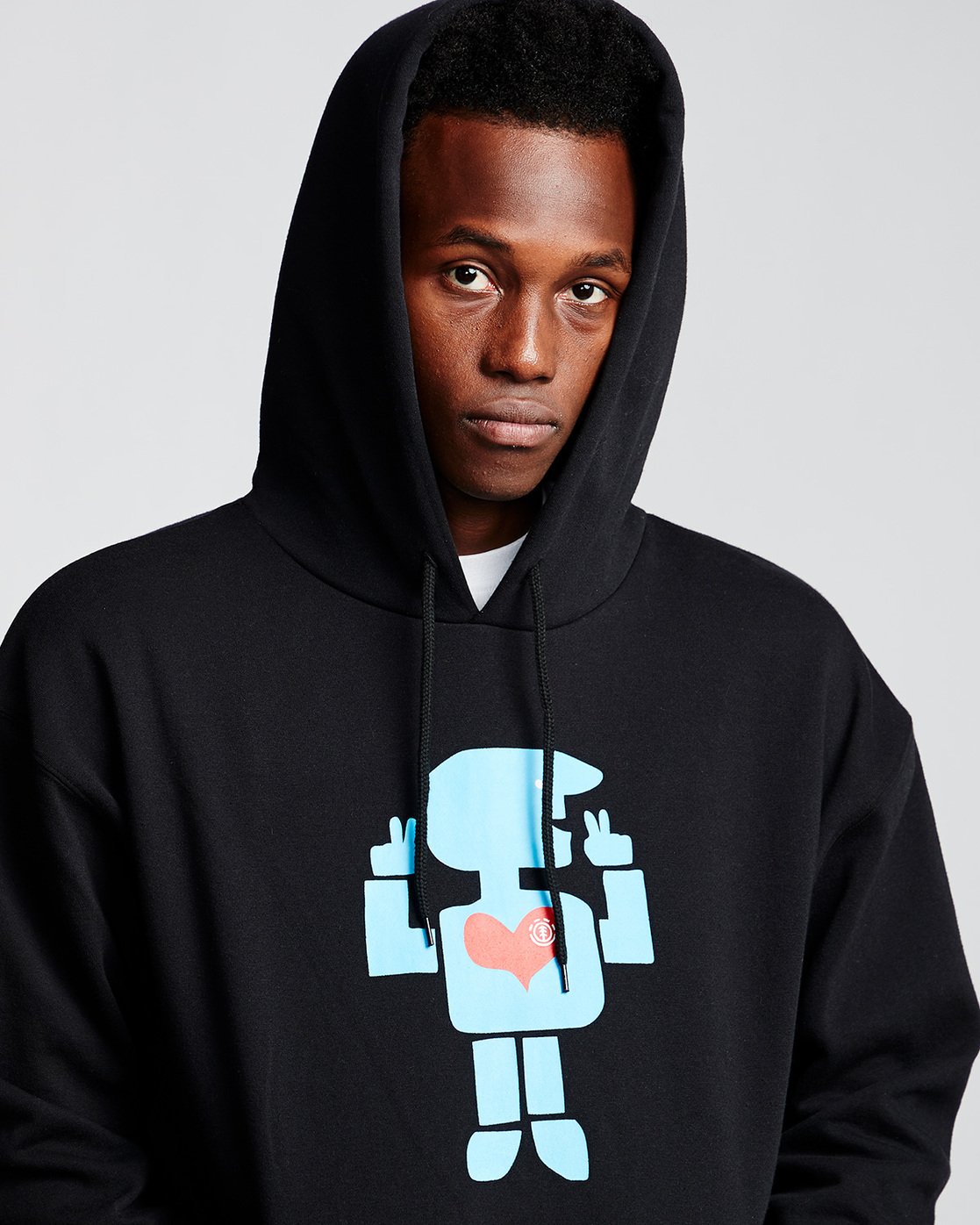 1 Barley - Hoodie Black Q1HOC6ELF9 Element