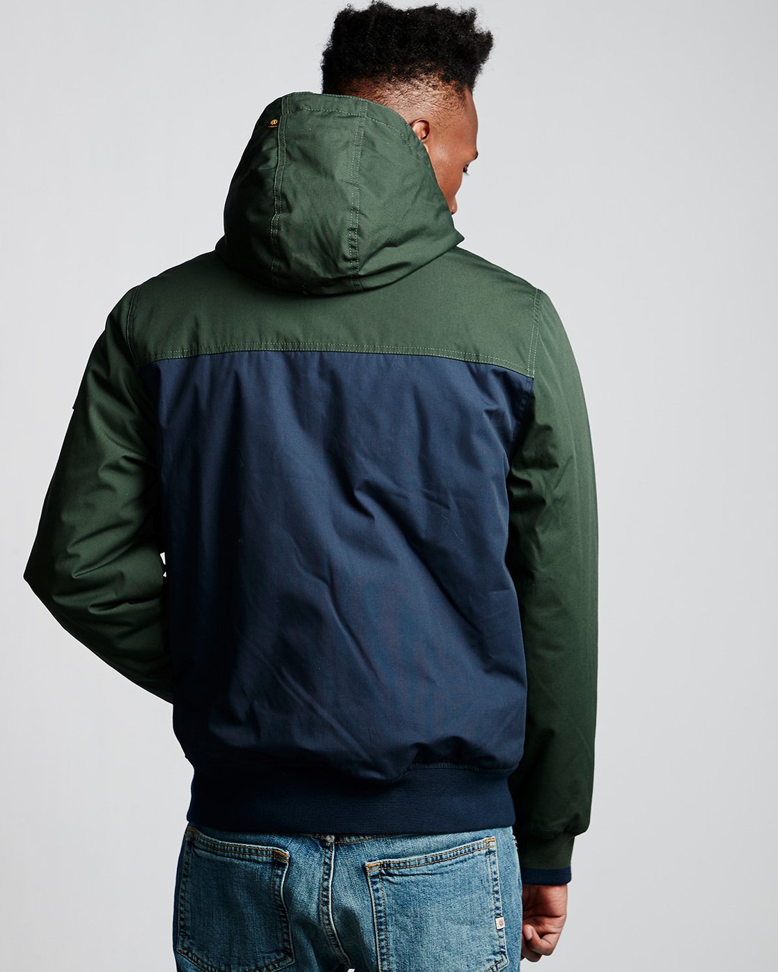 3 Dulcey 2 Tones - Hooded Jacket Green Q1JKB3ELF9 Element