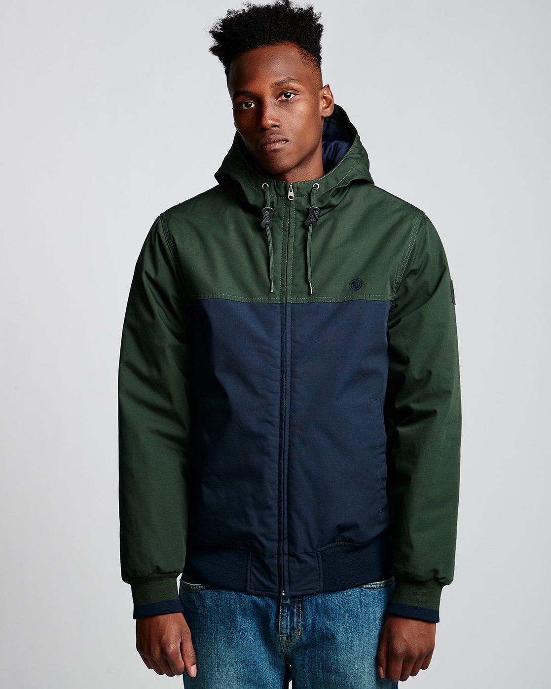 0 Dulcey 2 Tones - Hooded Jacket Green Q1JKB3ELF9 Element