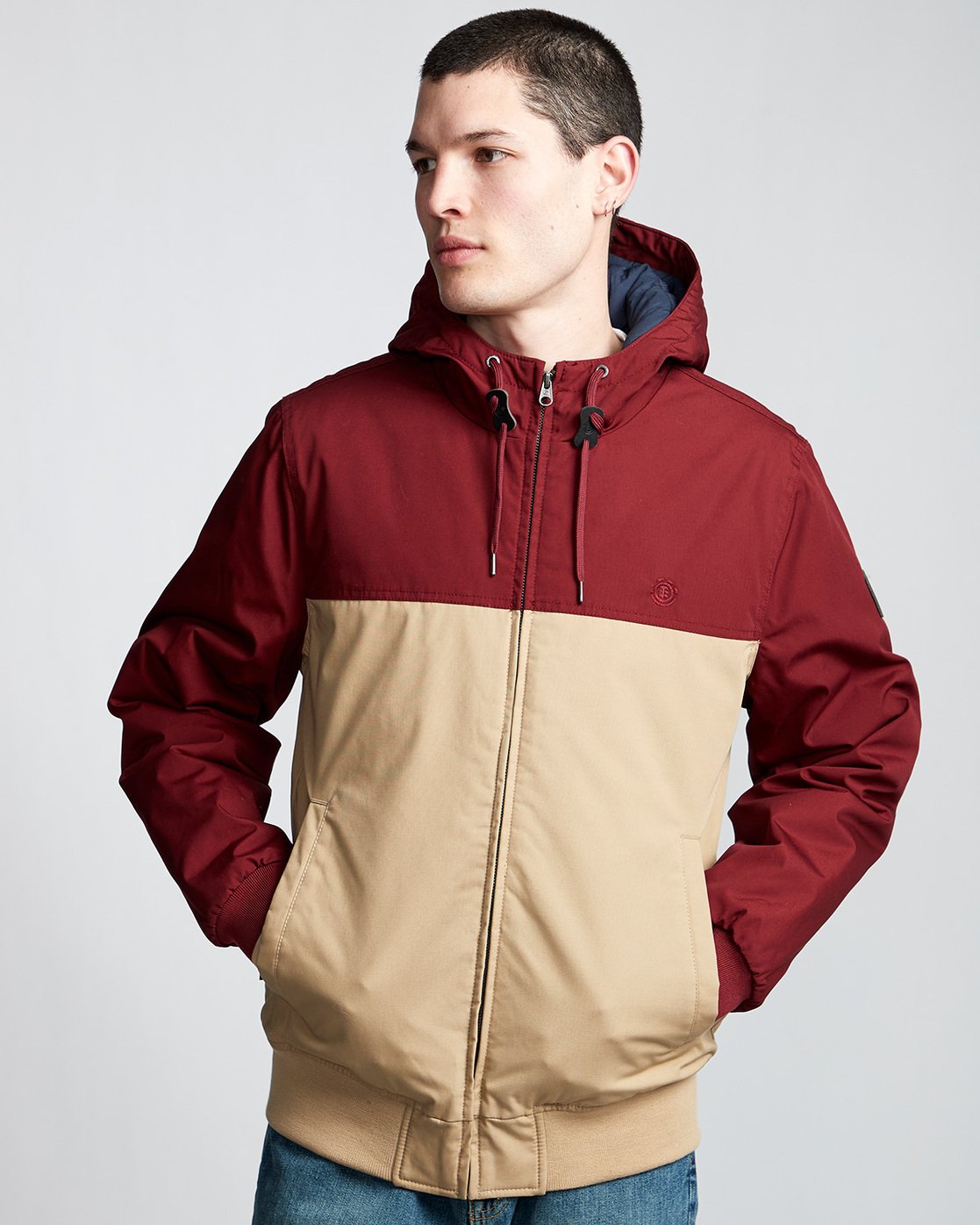 0 Dulcey 2 Tones - Hooded Jacket Gray Q1JKB3ELF9 Element