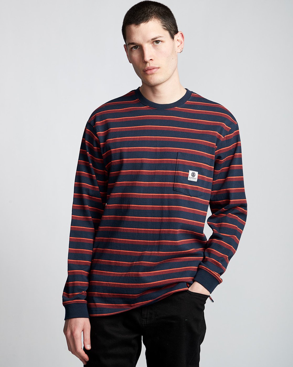 0 Heavy - Long Sleeve T-Shirt Blue Q1KTA6ELF9 Element