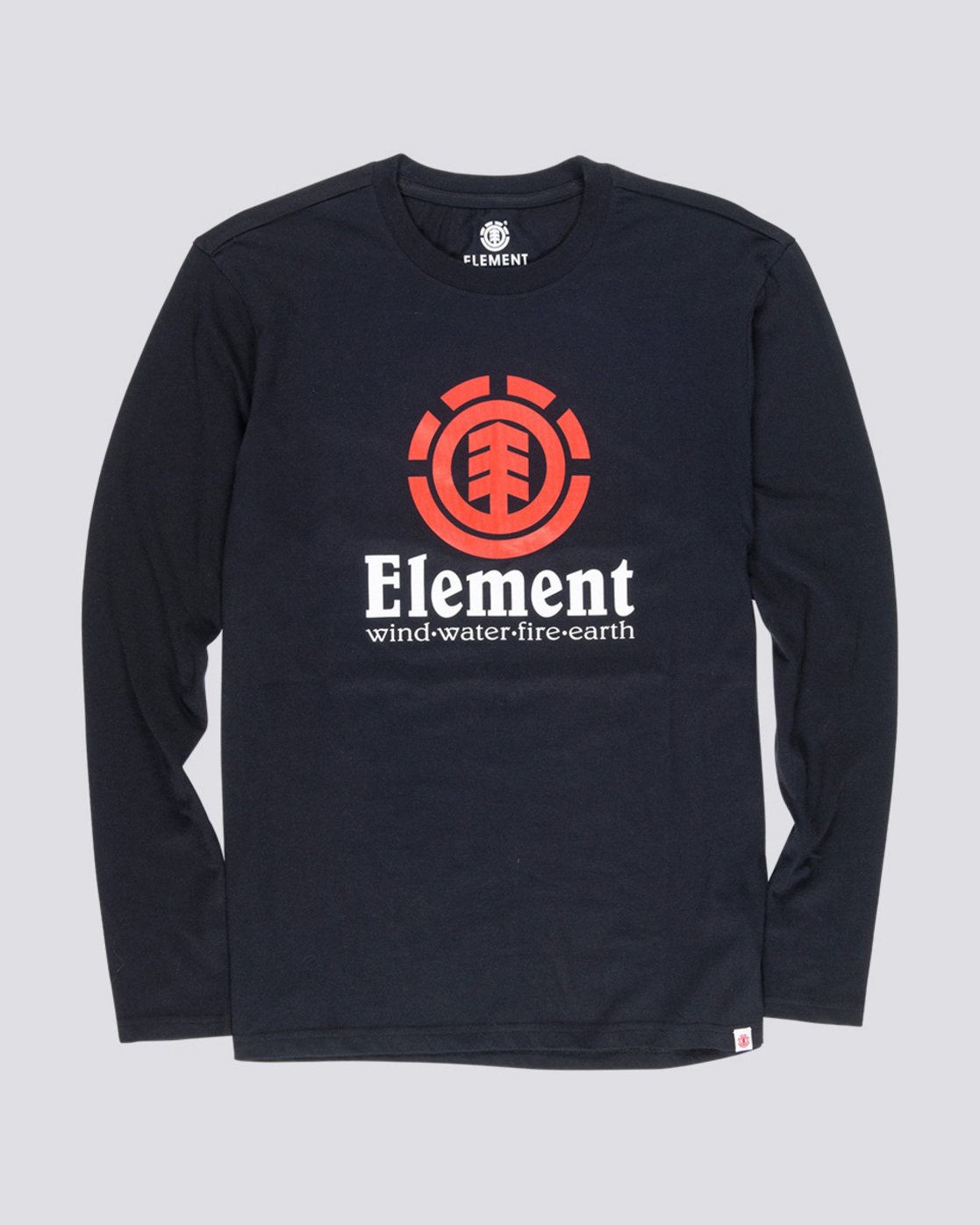 3 Vertical - Long Sleeve T-Shirt for Men Black Q1LSA3ELF9 Element