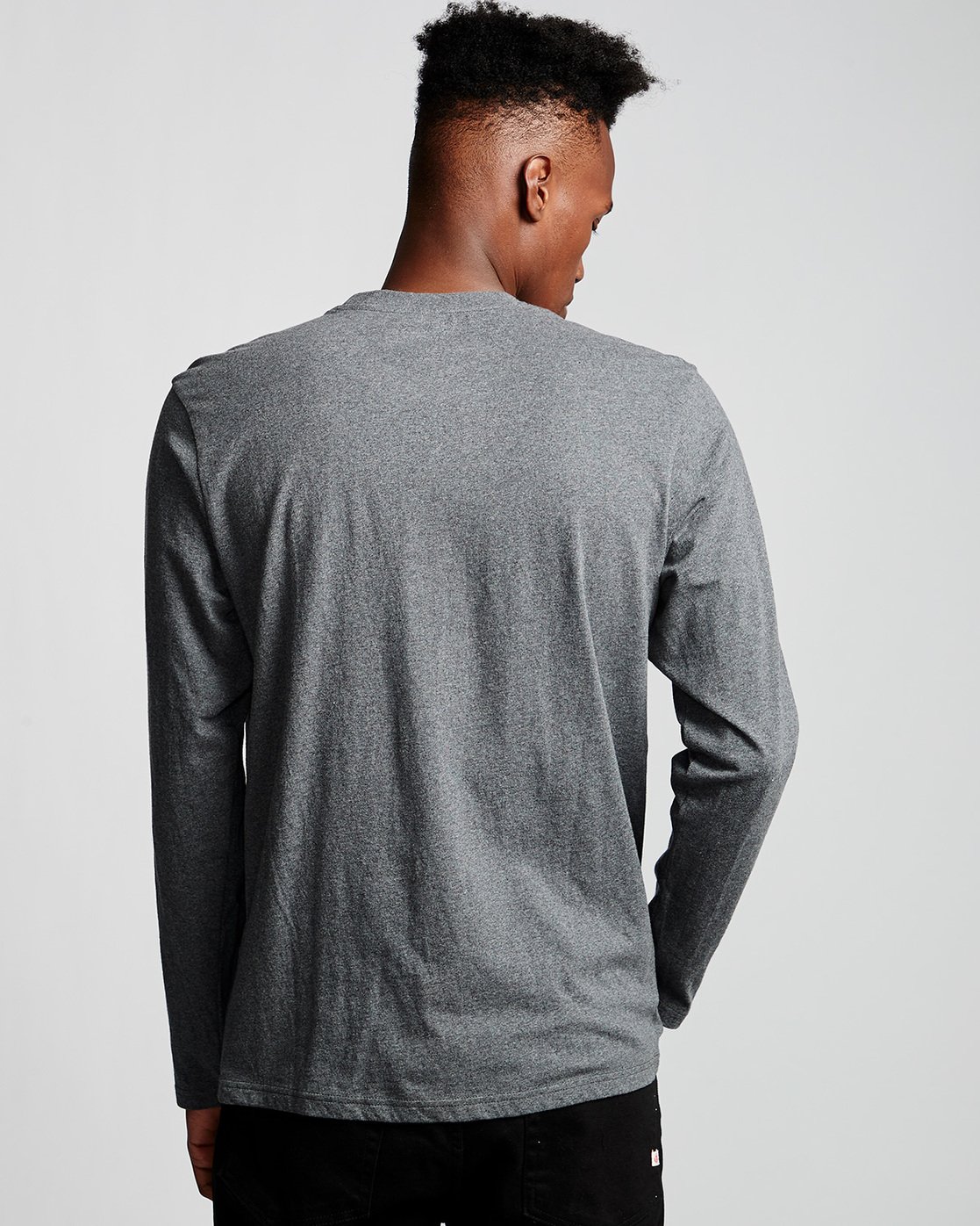 2 Vertical - Long Sleeve T-Shirt for Men Gray Q1LSA3ELF9 Element