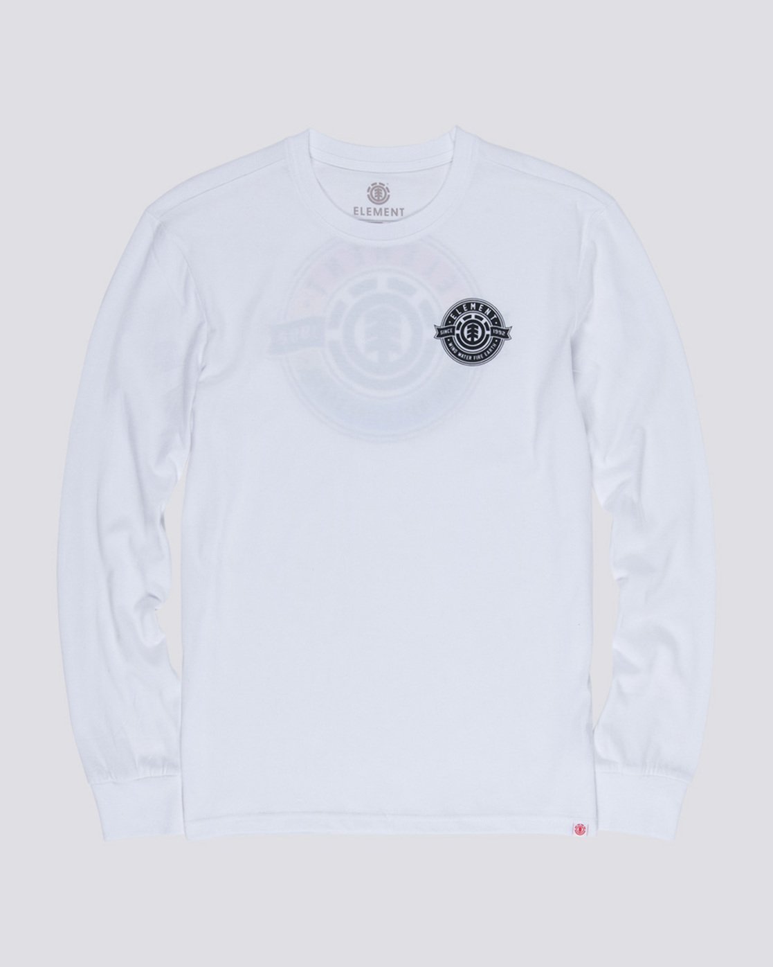 3 Medallian - Long Sleeve T-Shirt White Q1LSA5ELF9 Element