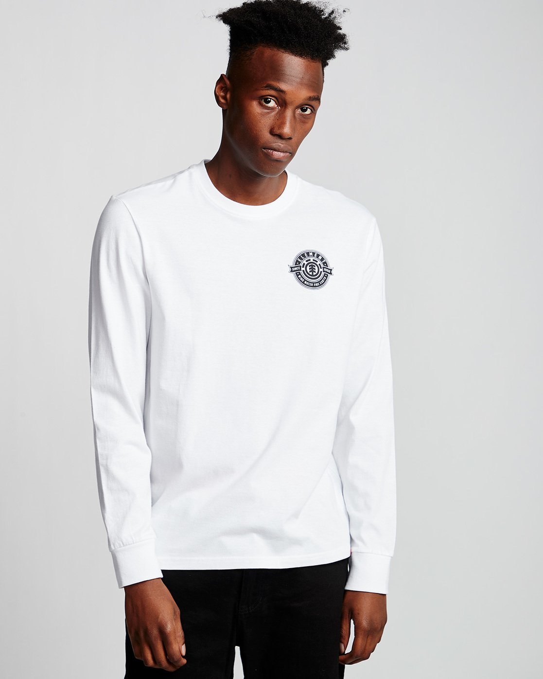 0 Medallian - Long Sleeve T-Shirt White Q1LSA5ELF9 Element