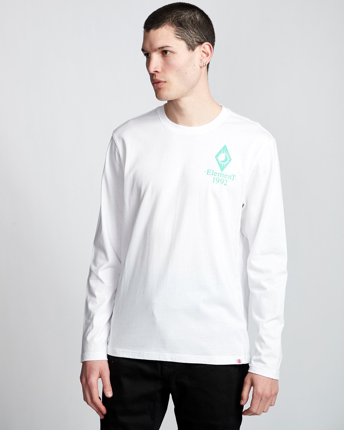 0 Ambience - Long Sleeve T-Shirt White Q1LSB2ELF9 Element