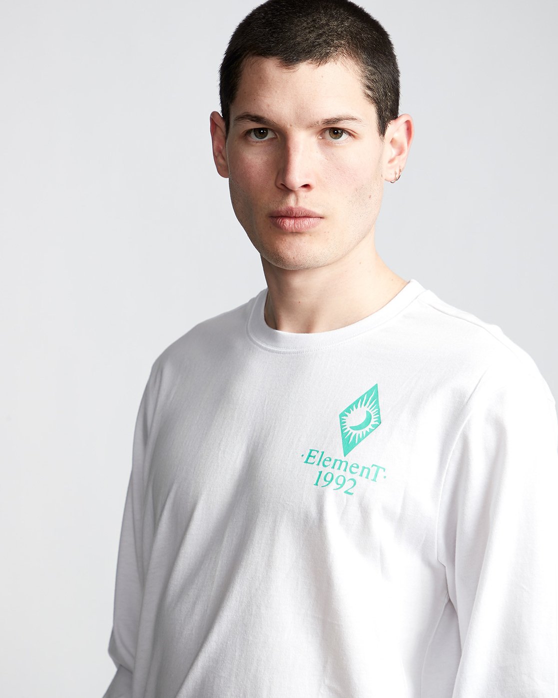 1 Ambience - Long Sleeve T-Shirt White Q1LSB2ELF9 Element