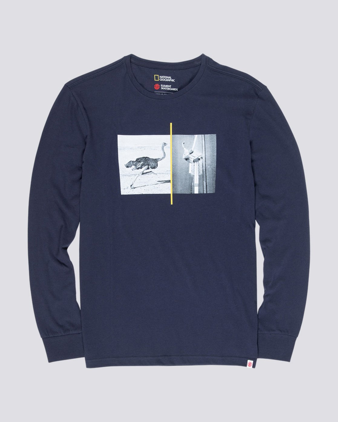 2 Ostrich Apse - Long Sleeve T-Shirt Blue Q1LSB4ELF9 Element