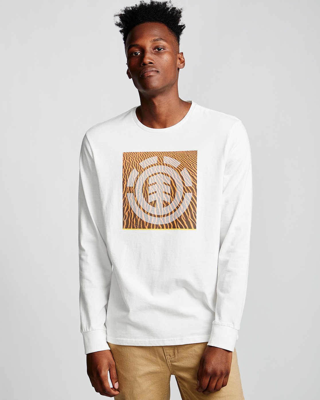 0 Dunes Icon - Long Sleeve T-Shirt White Q1LSC2ELF9 Element