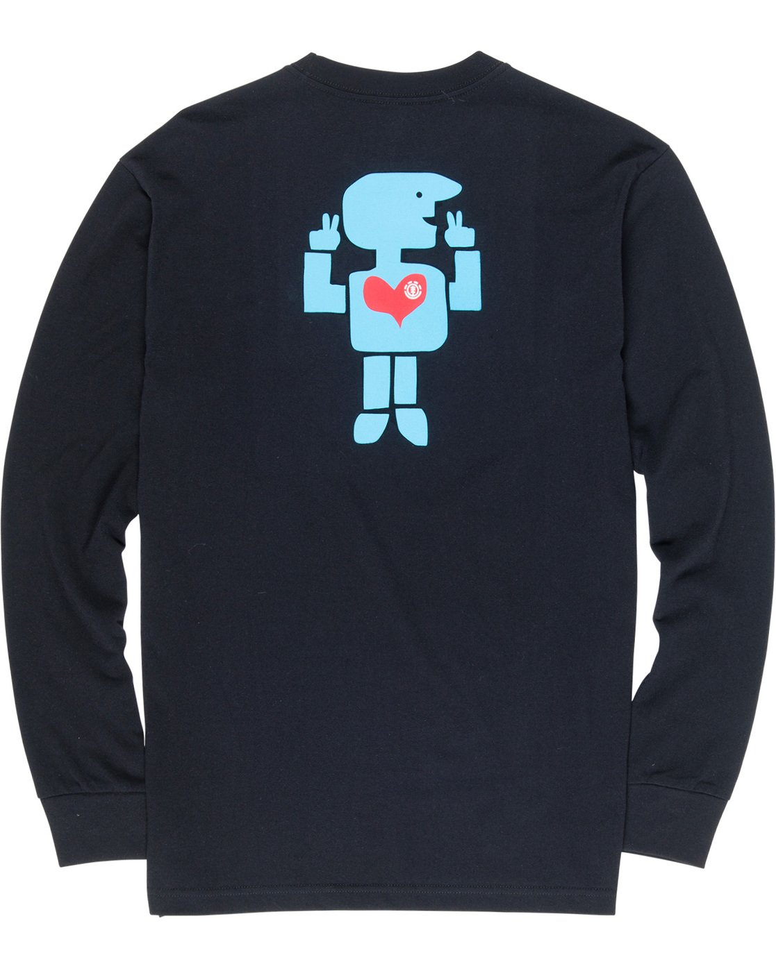 6 Barley - Long Sleeve T-Shirt Black Q1LSC6ELF9 Element