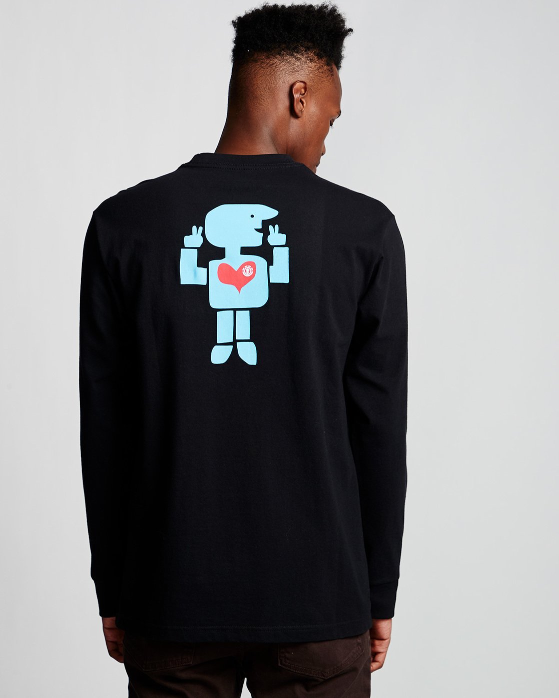 2 Barley - Long Sleeve T-Shirt Black Q1LSC6ELF9 Element