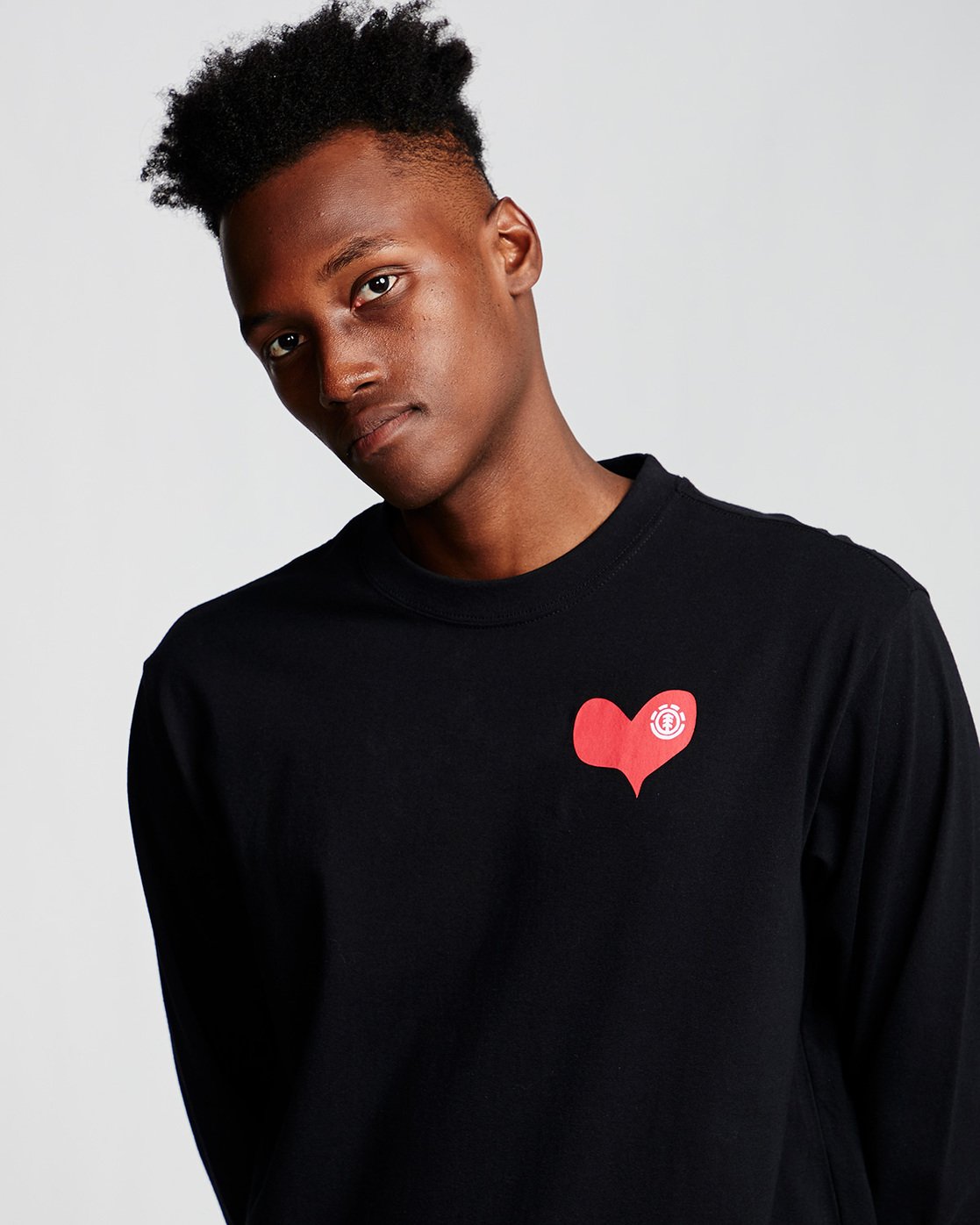 1 Barley - Long Sleeve T-Shirt Black Q1LSC6ELF9 Element