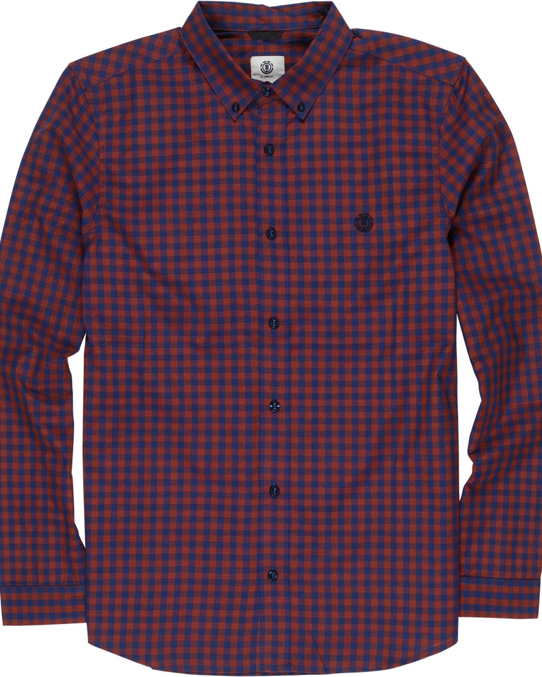 4 Icon Gingham - Long Sleeve Shirt Black Q1SHA2ELF9 Element