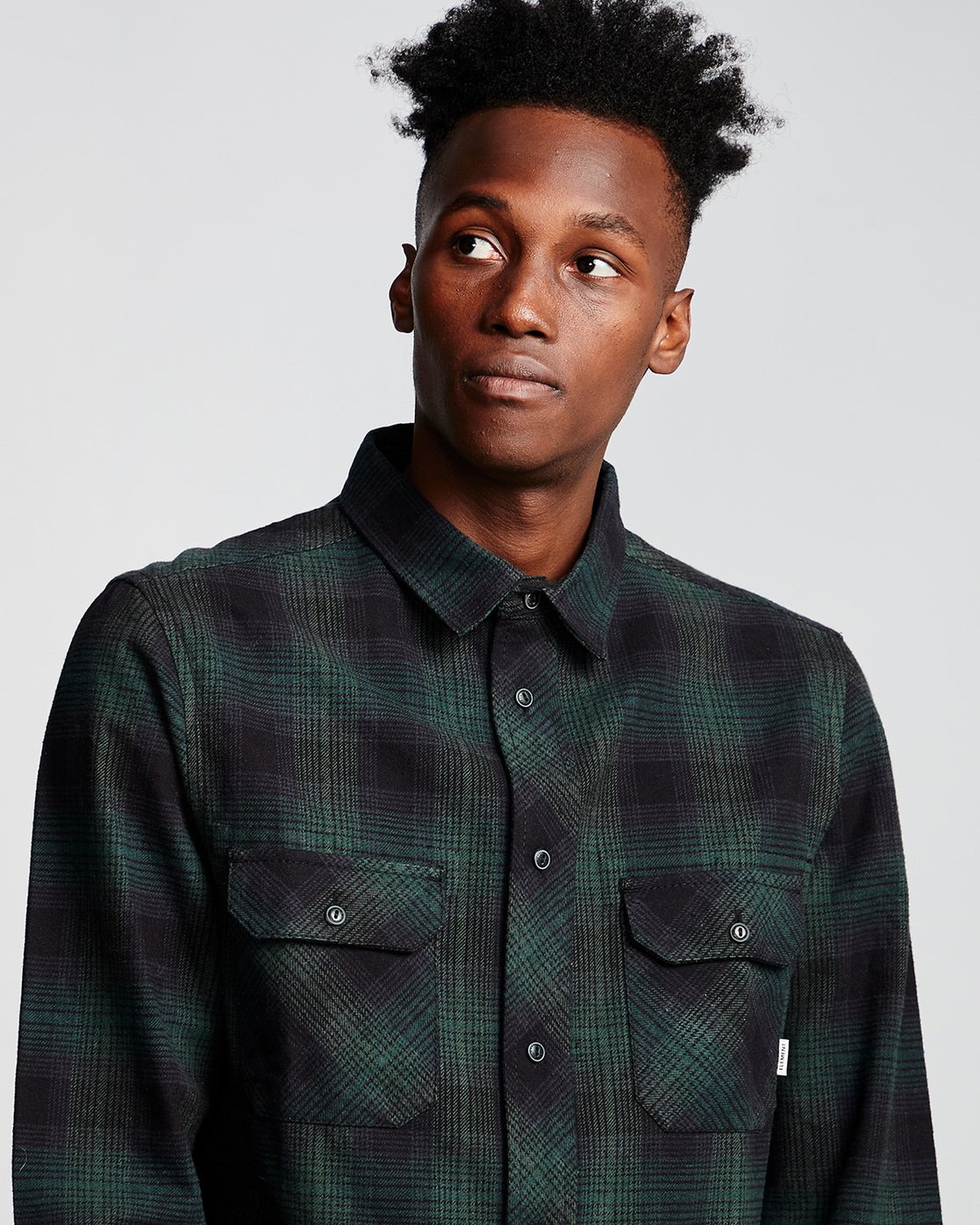 1 Wentworth Shadow - Long Sleeve Shirt Green Q1SHA7ELF9 Element