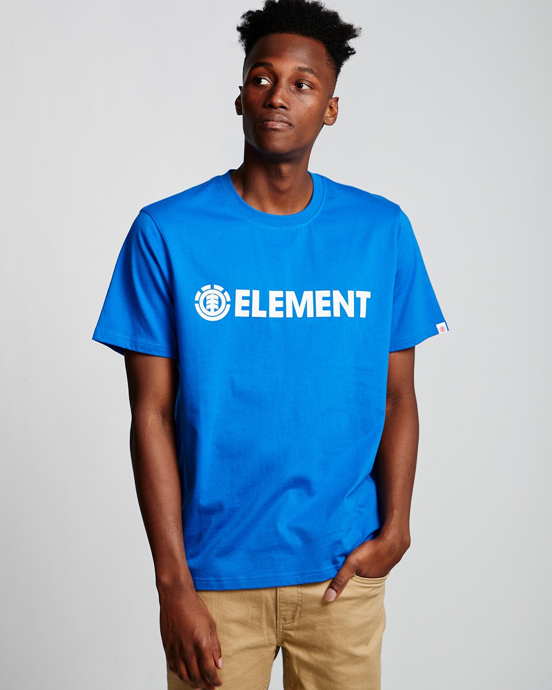 0 Blazin - Short Sleeve T-Shirt for Men Blue Q1SSA6ELF9 Element