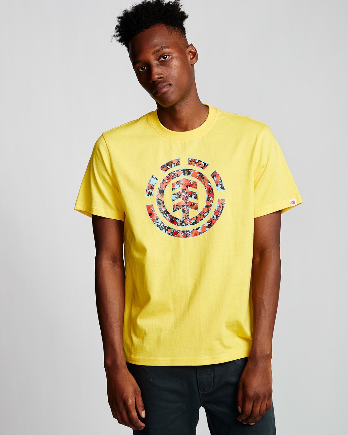 0 Multi Icon - T-Shirt Yellow Q1SSB1ELF9 Element