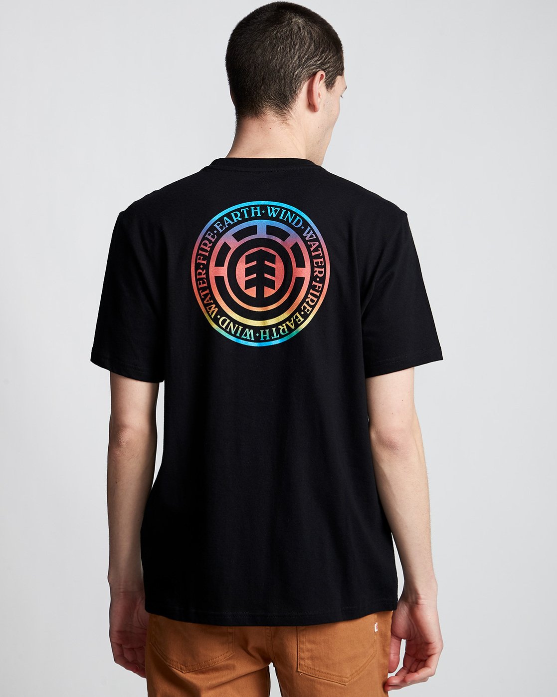 2 Seal Gradient - T-Shirt Black Q1SSB6ELF9 Element